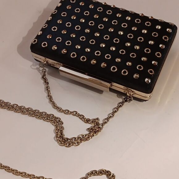 Expressions Studded Clutch Bag. Mini Bag. Whimsigoth. Edgy. - Picture 3 of 10